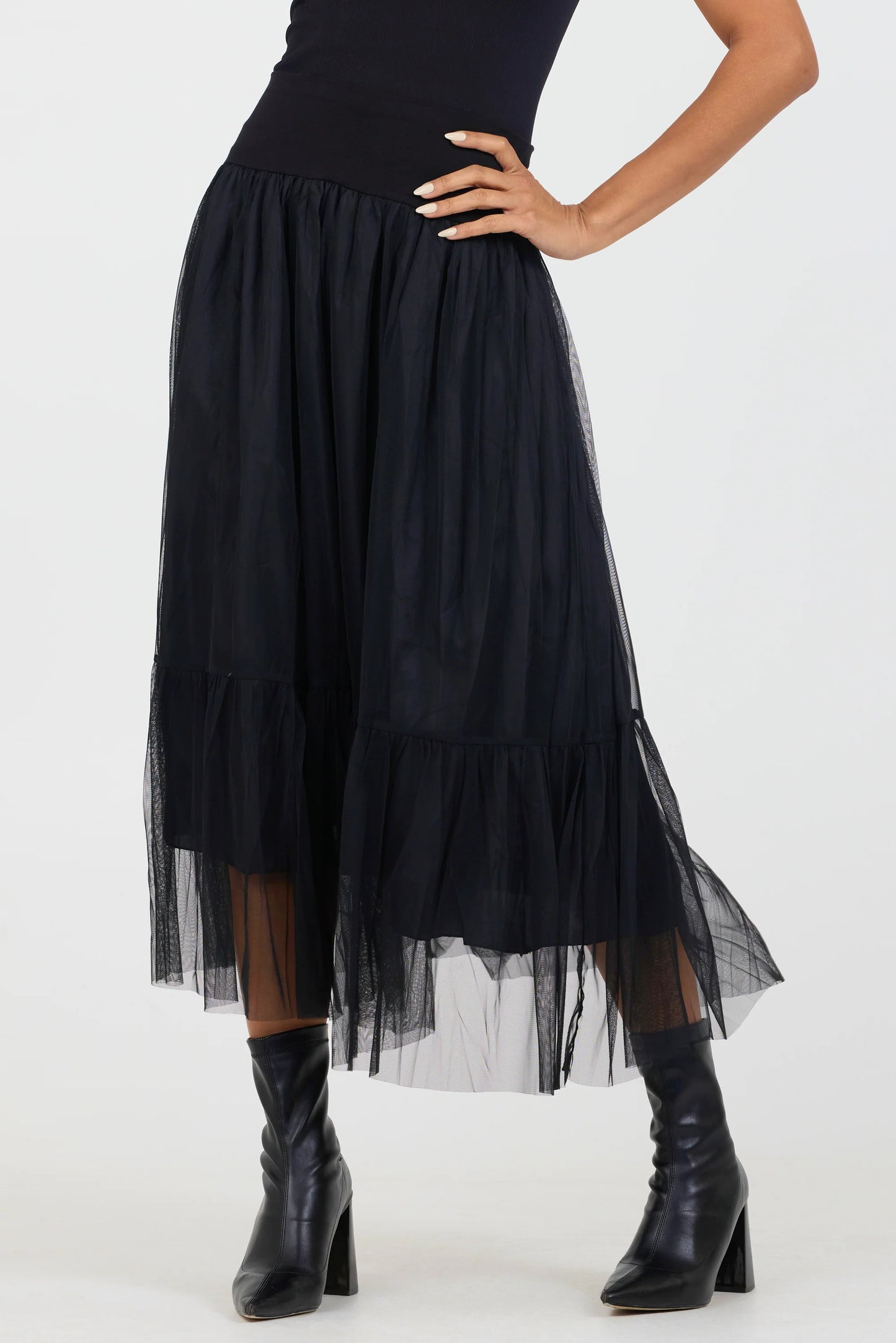 Keval Netted Skirt