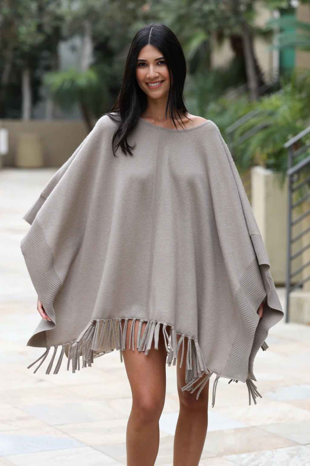 Kanani Fringe Poncho