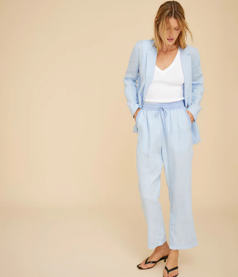 Nolan Pull On Linen Pant
