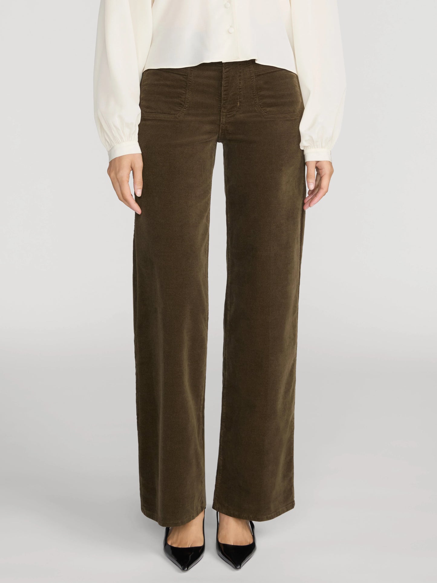 Le Slim Palazzo Modernist Pocket Corduroy