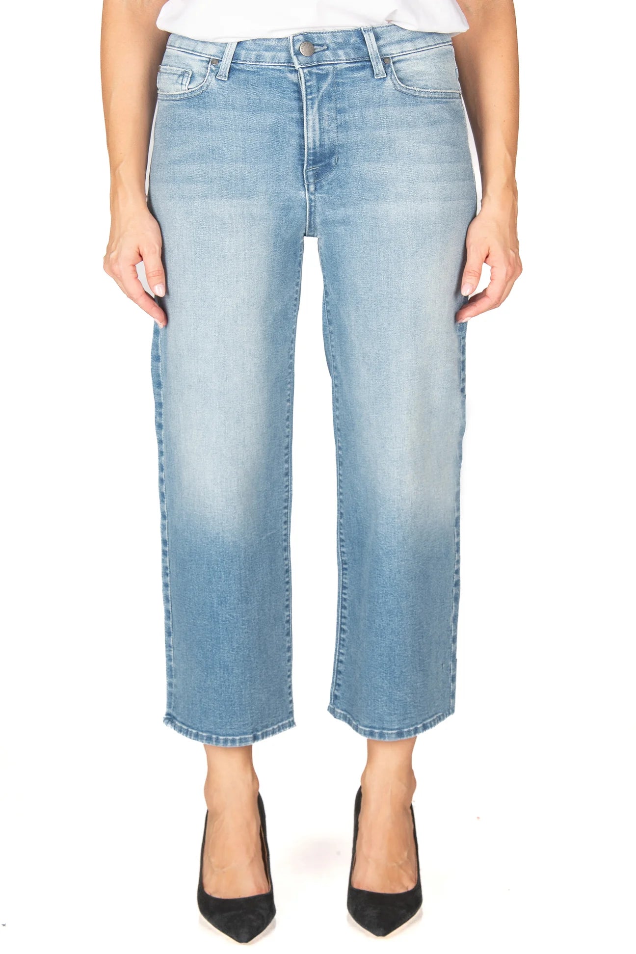 Malibu Wide Leg Crop - Napa Blue