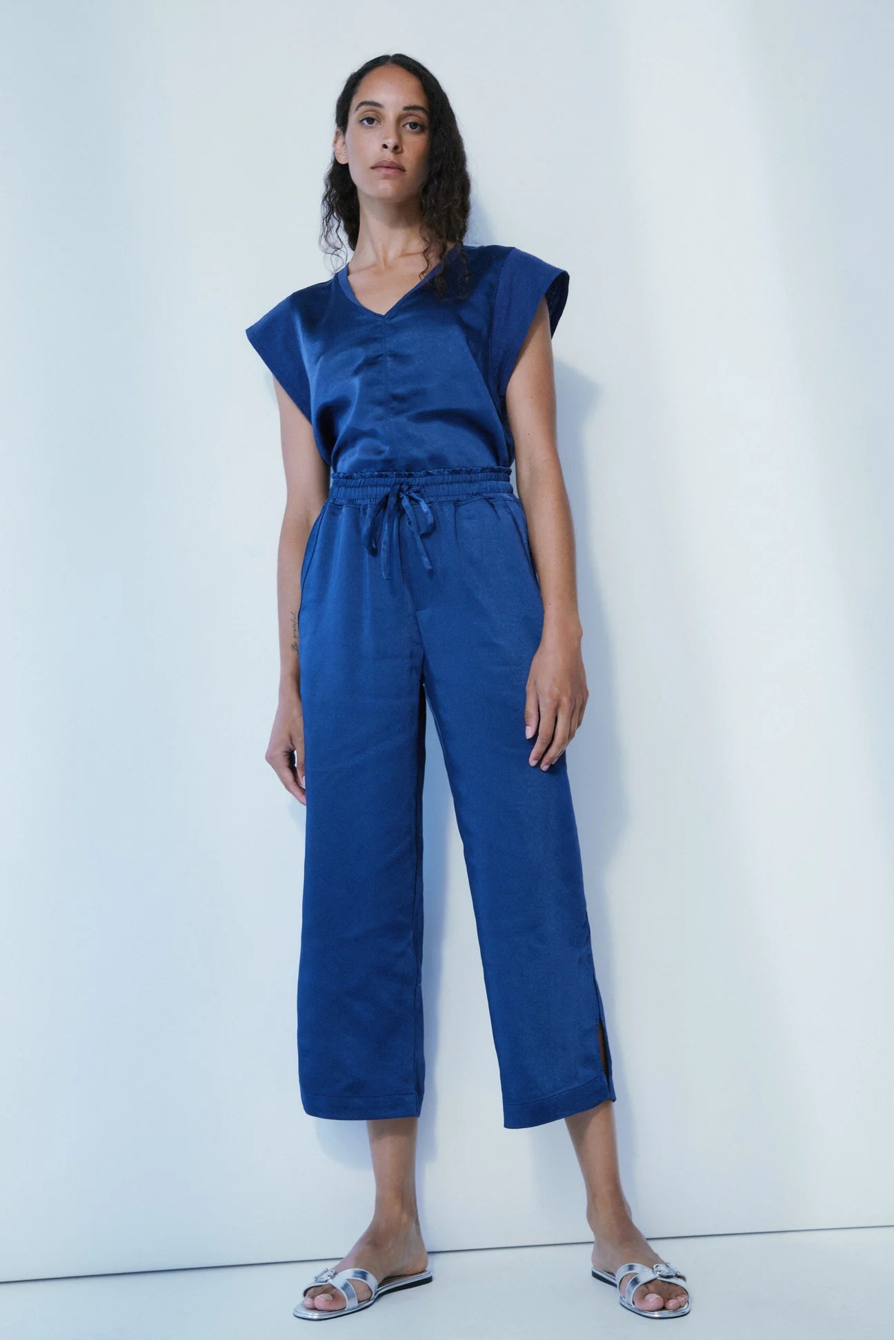 Miles Satin Gaucho Pant