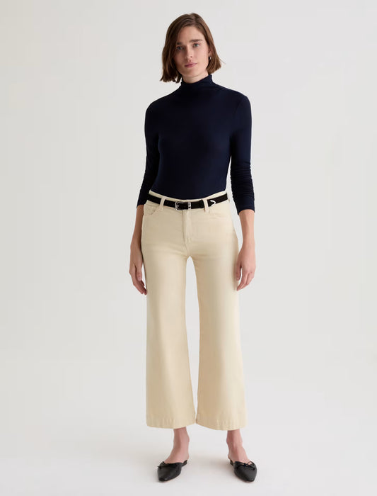 Saige Wide Leg Crop Corduroy - Opal Stone
