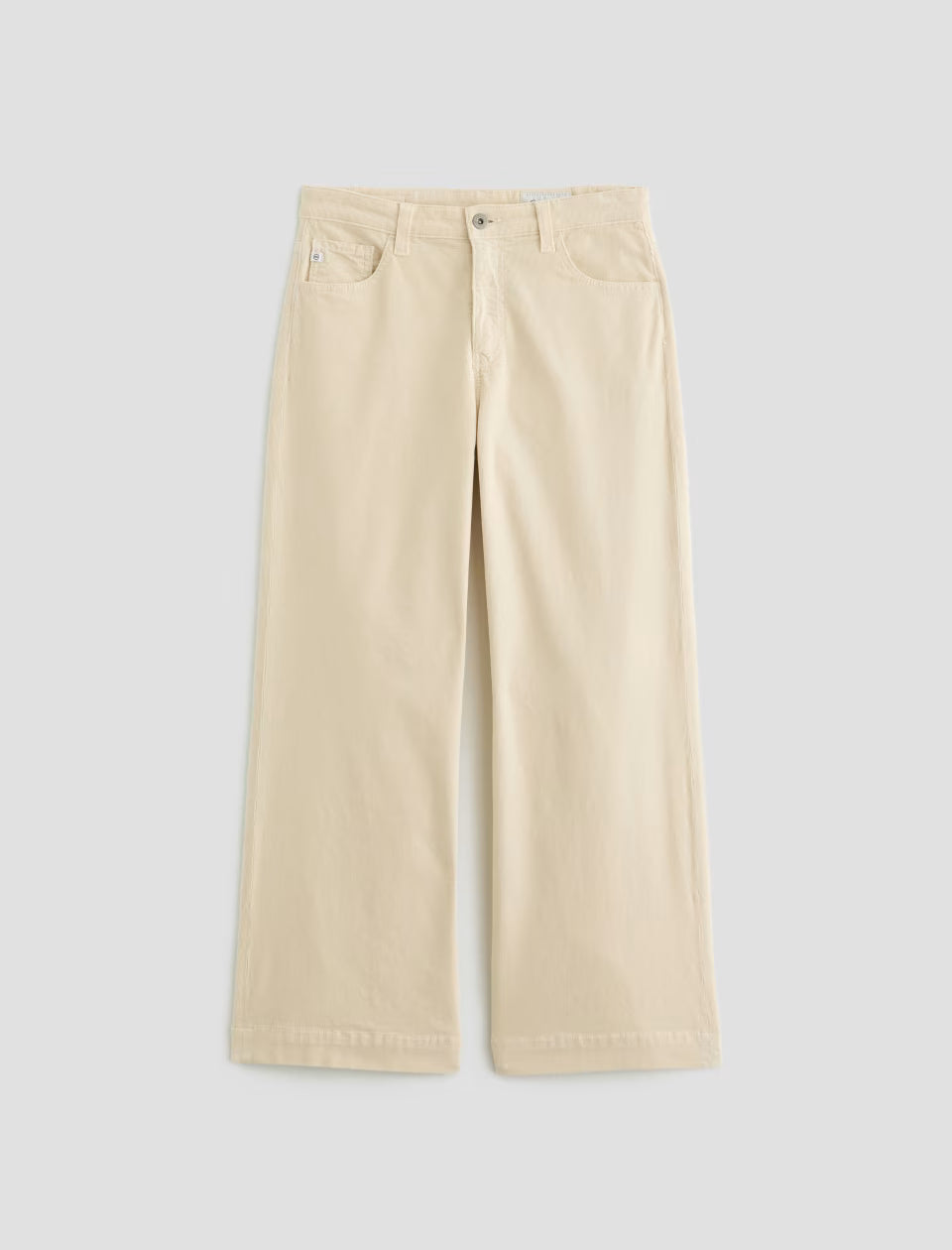 Saige Wide Leg Crop Corduroy - Opal Stone