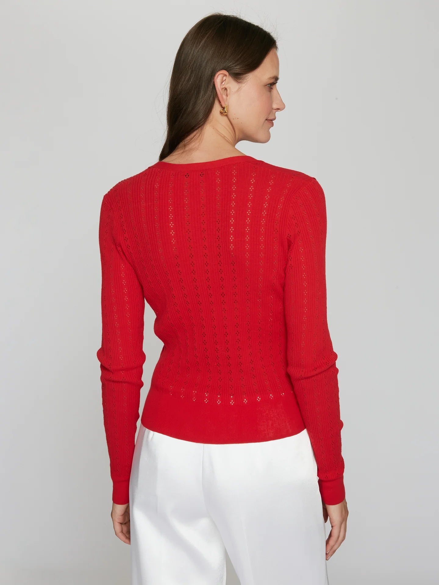 Adan Pointelle Rib Cardigan