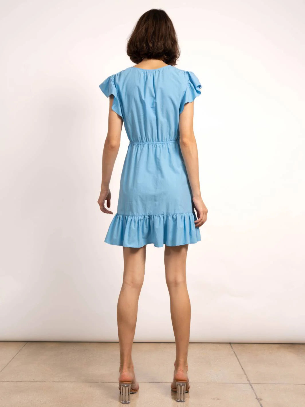 Josie Empire Waist V-Neck A-Line Dress