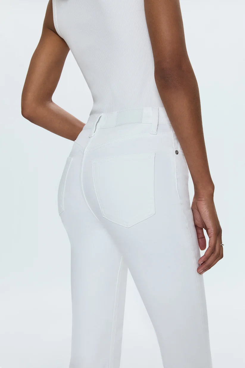 Lennon High Rise Crop Boot - Vivid White