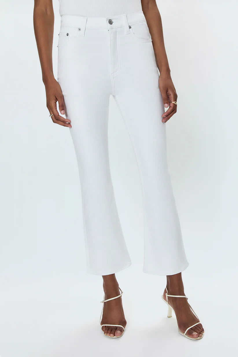 Lennon High Rise Crop Boot - Vivid White