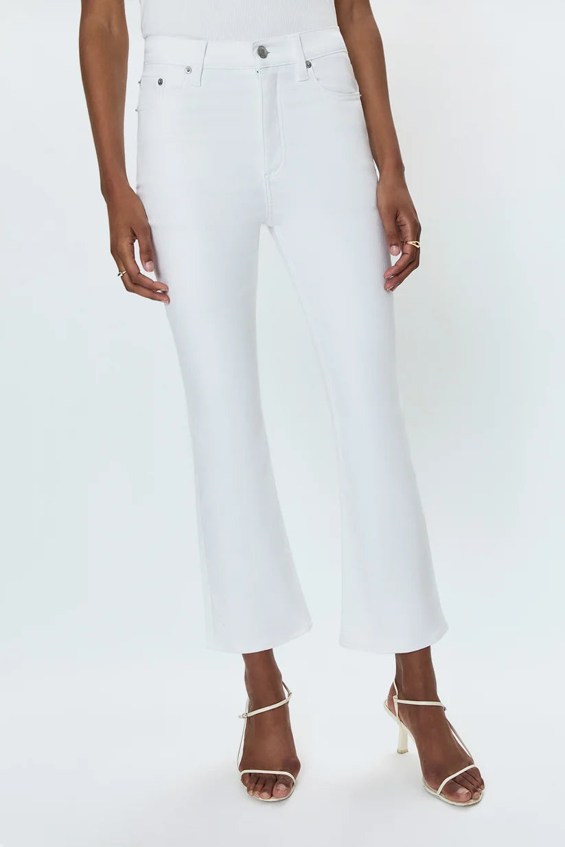 Lennon High Rise Crop Boot - Vivid White