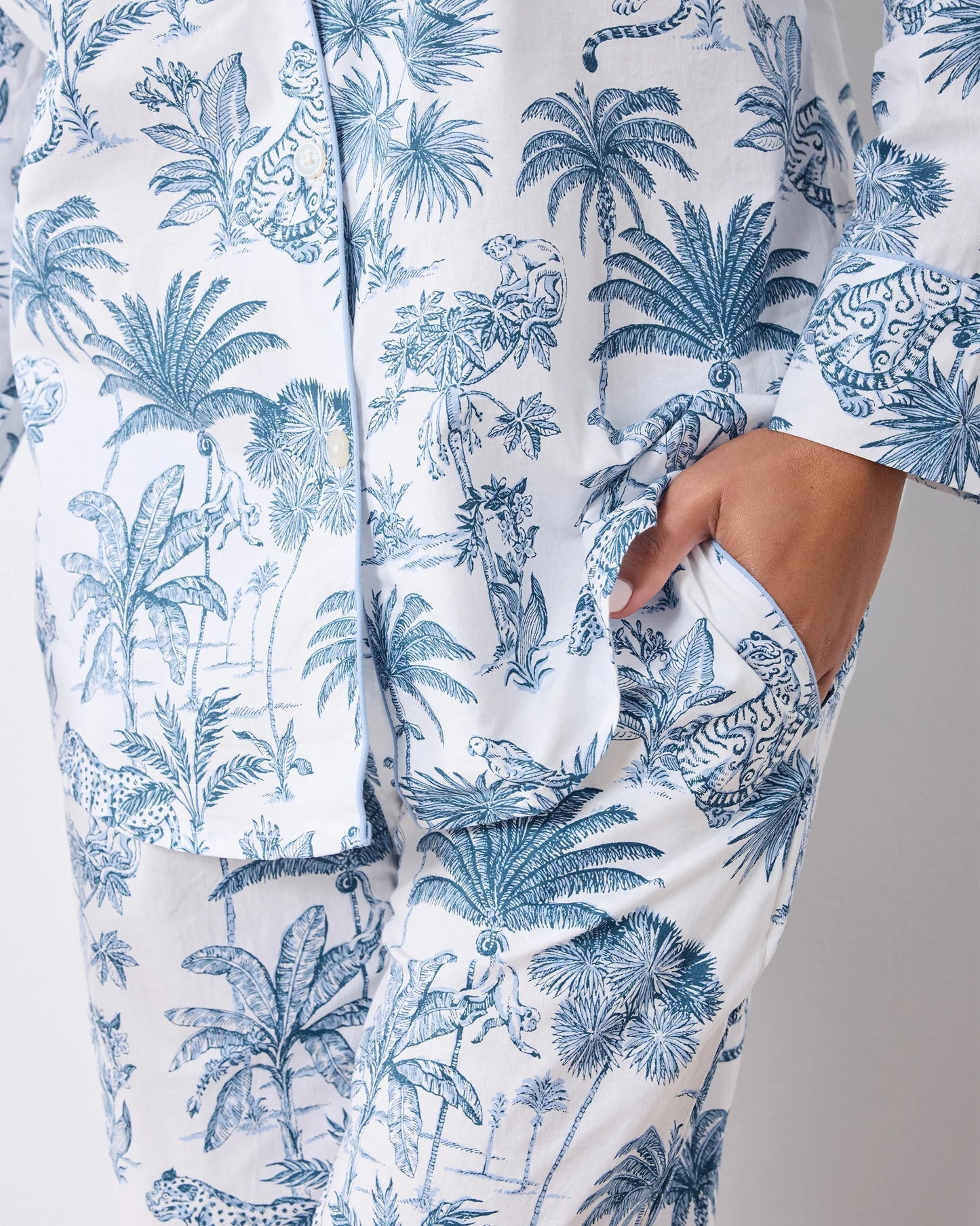 Tropical Toile - Long PJ Set
