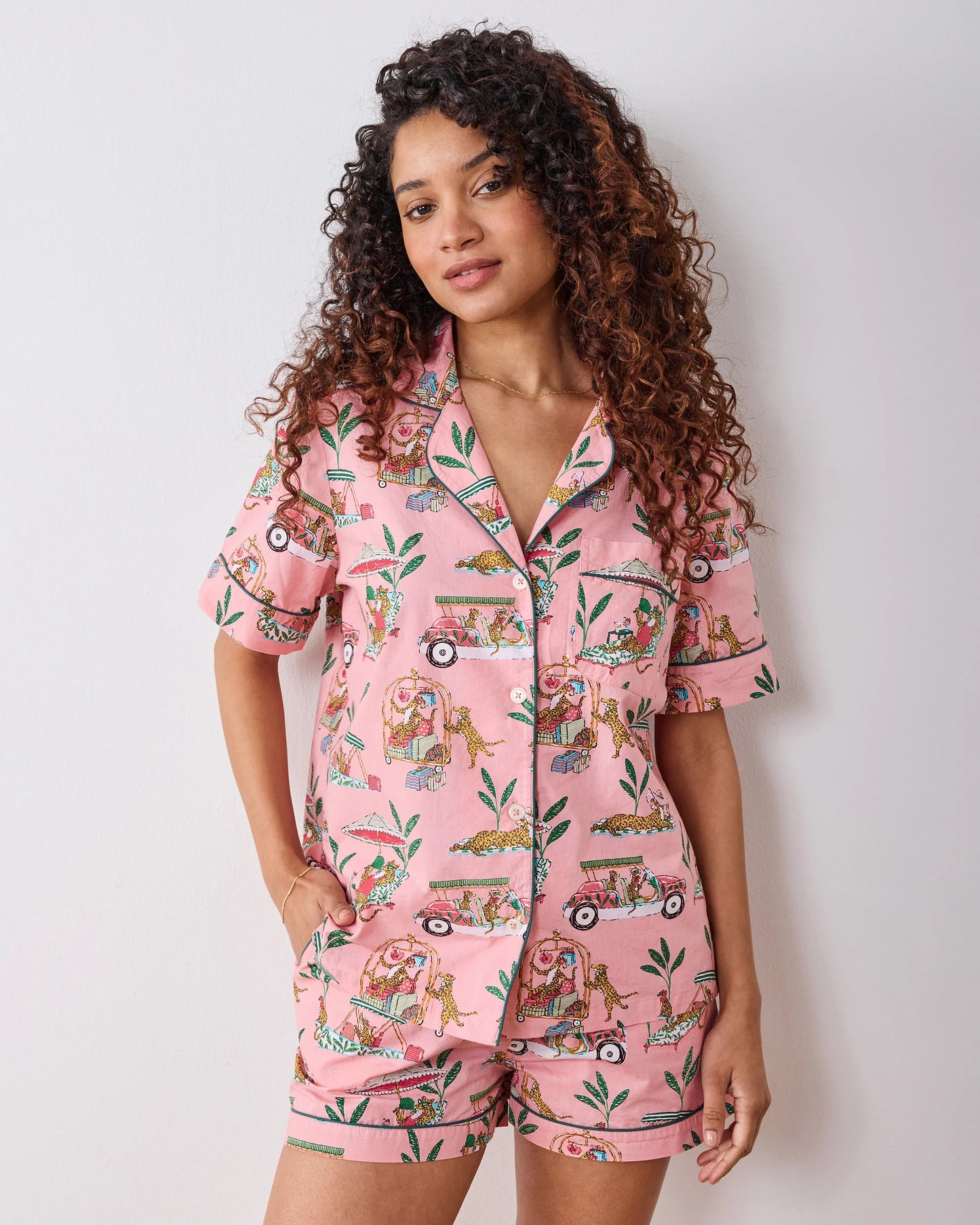 Cabana Cats - Short PJ Set
