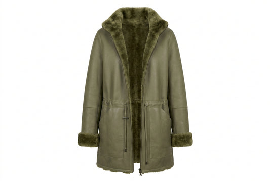 Reversible Leather/Shearling Coat
