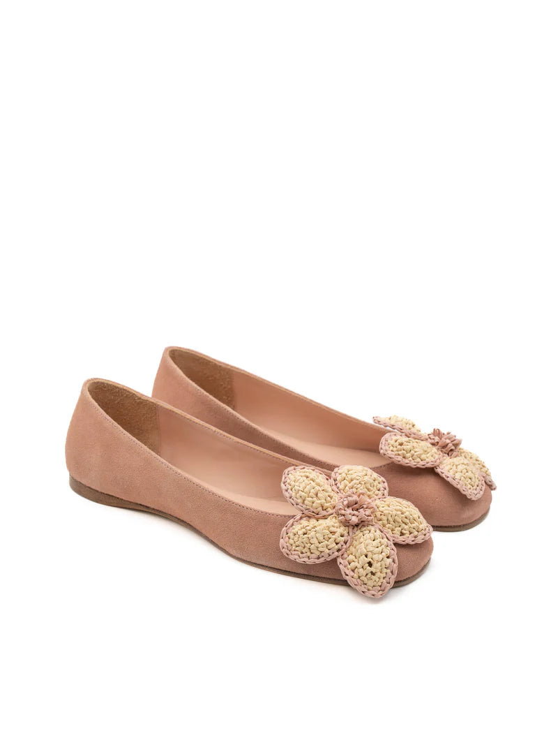 Quinn Suede Makeup Ballerina Flats