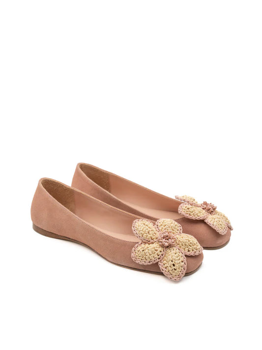 Quinn Suede Makeup Ballerina Flats