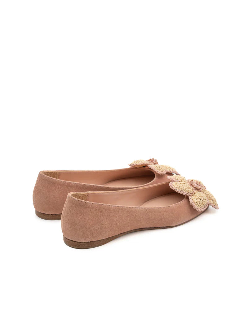 Quinn Suede Makeup Ballerina Flats