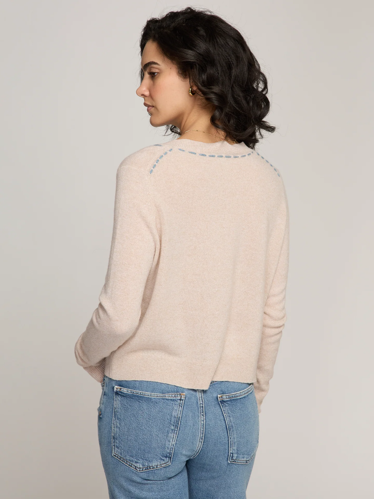 Cardigan w Tubular Lacing