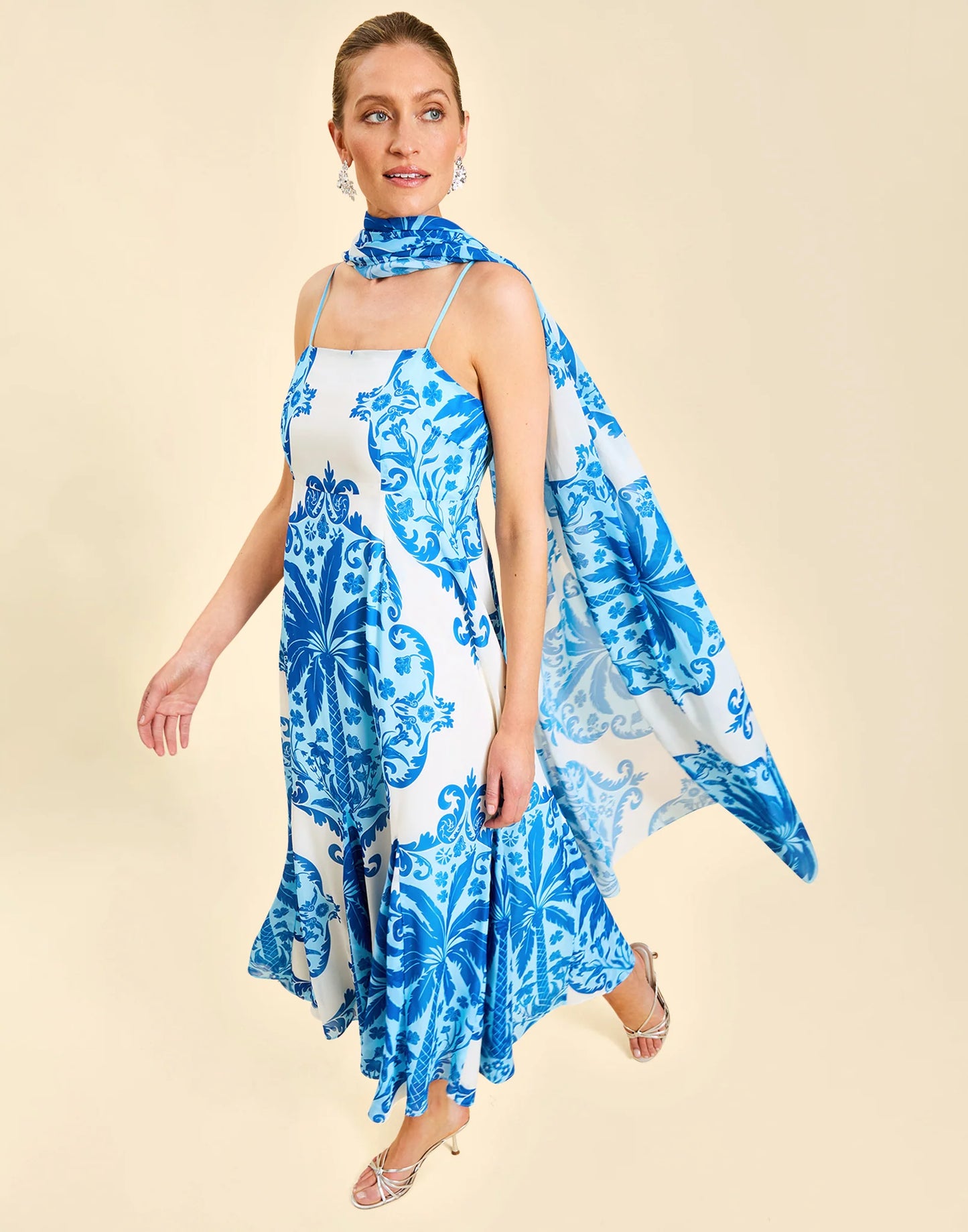 Reverie Tea-Length Sash Dress