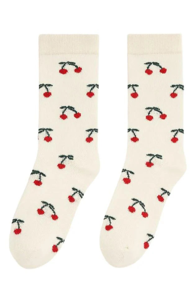 Cherry Bomb Cashmere Socks