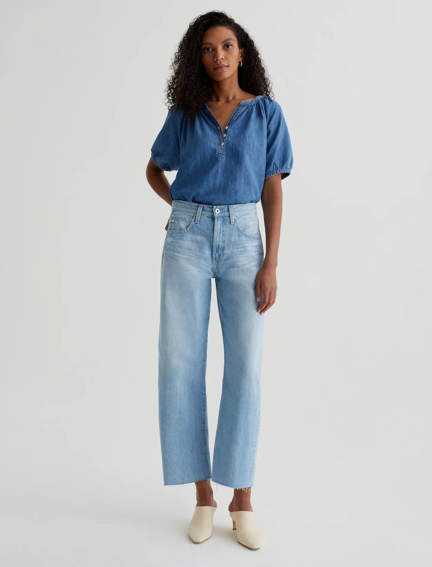 Hattie Crop Barrel Jeans