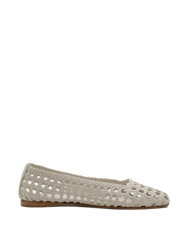 Shell Nappa Ballerina Flats