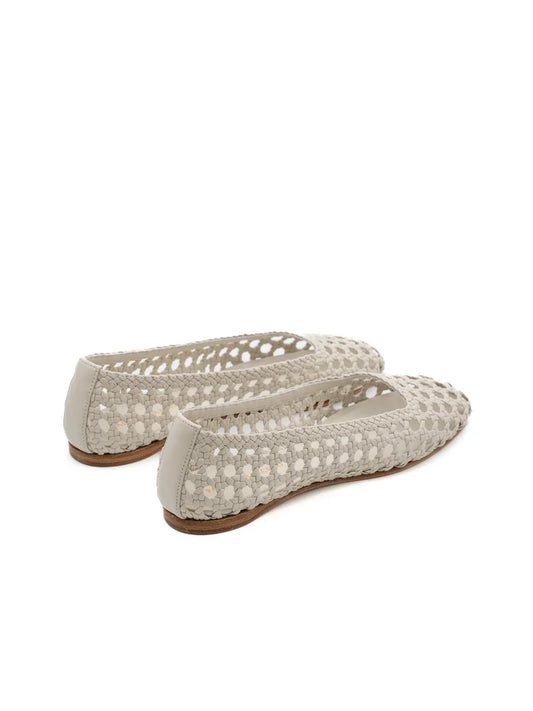 Shell Nappa Ballerina Flats