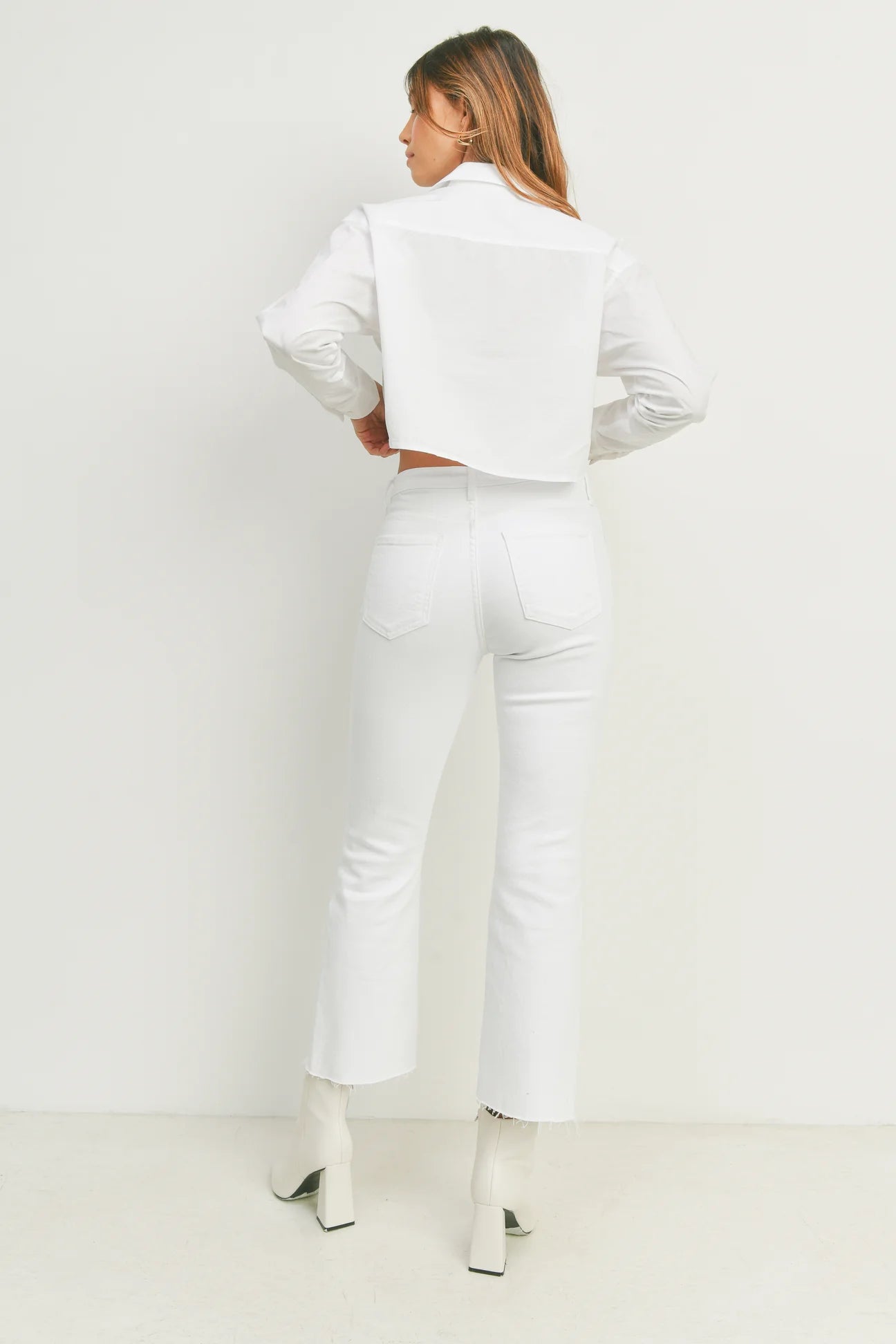 Vintage Cropped Flare - Optic White