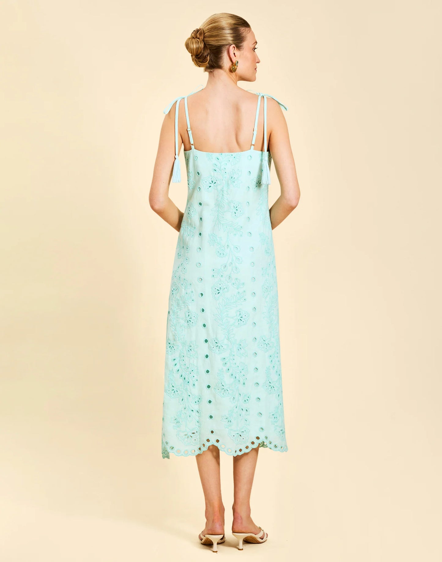 Salvador Tassel Midi Dress