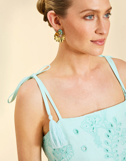Salvador Tassel Midi Dress