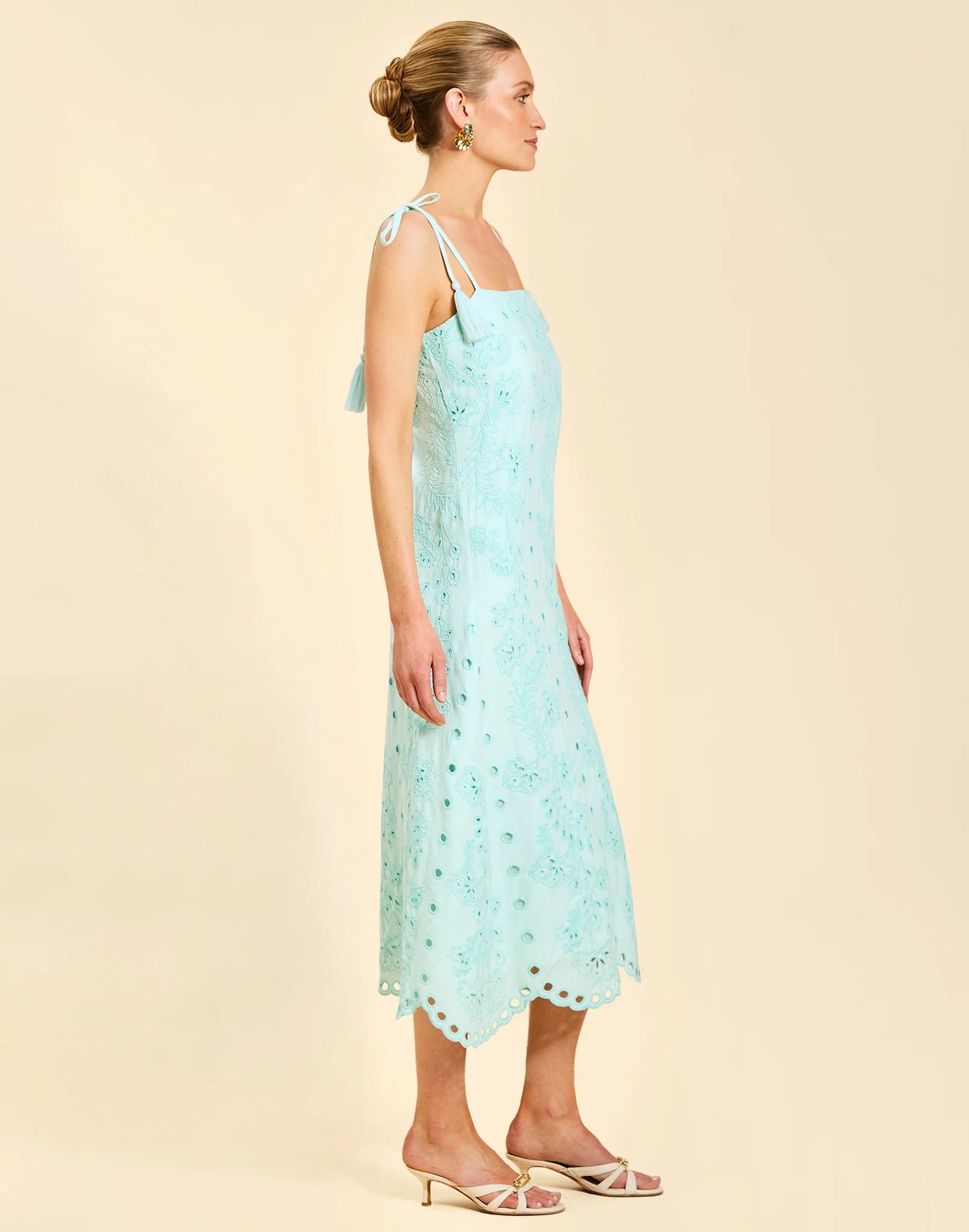 Salvador Tassel Midi Dress