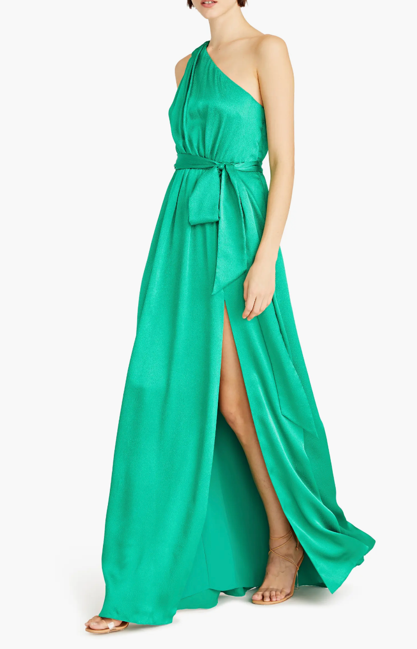 Ivy Satin One Shoulder Dress