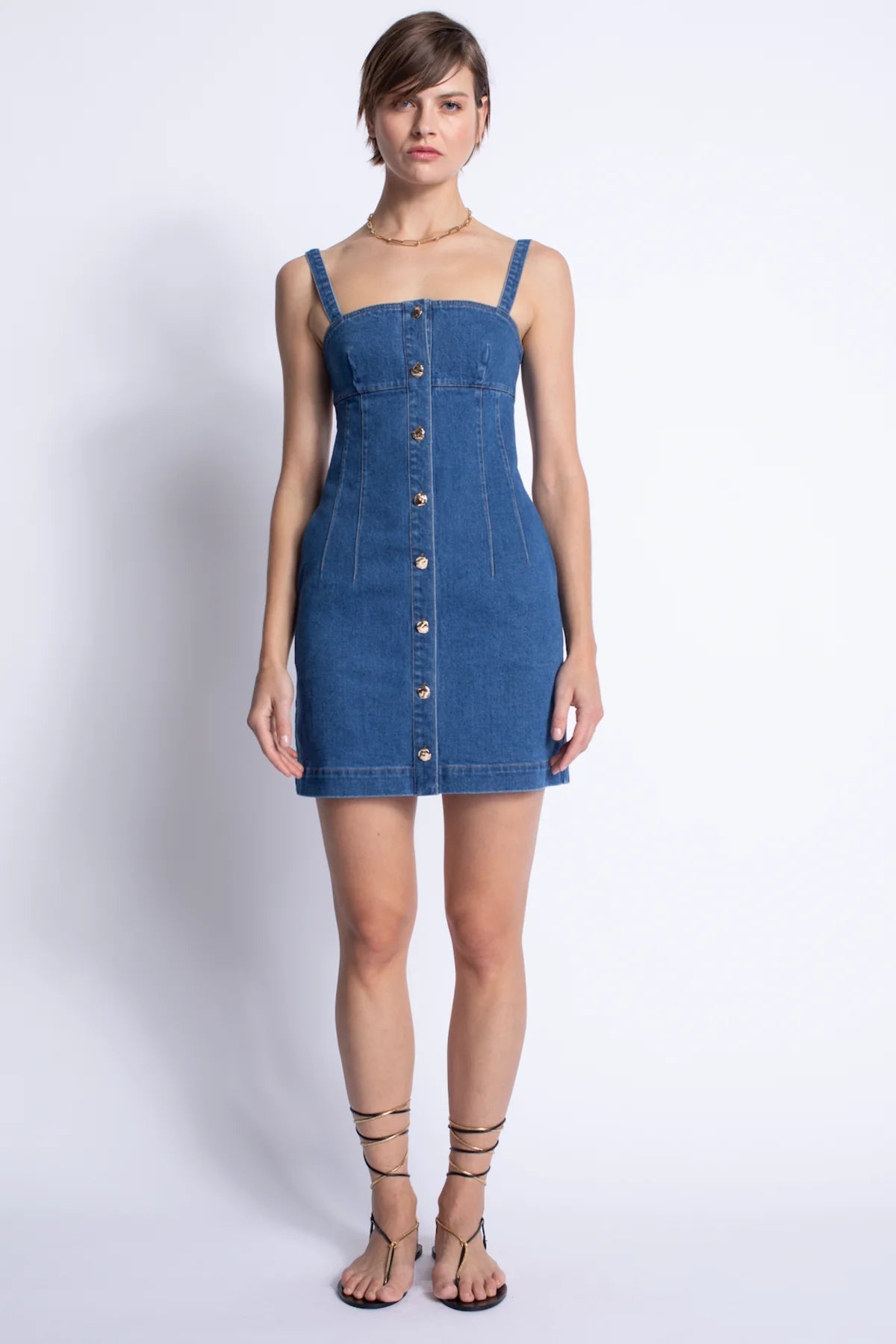 rio mini dress Rio Denim Mini Dress – Erin Hielle