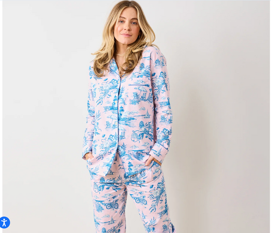 Mermaid Toile- Long Pj Set