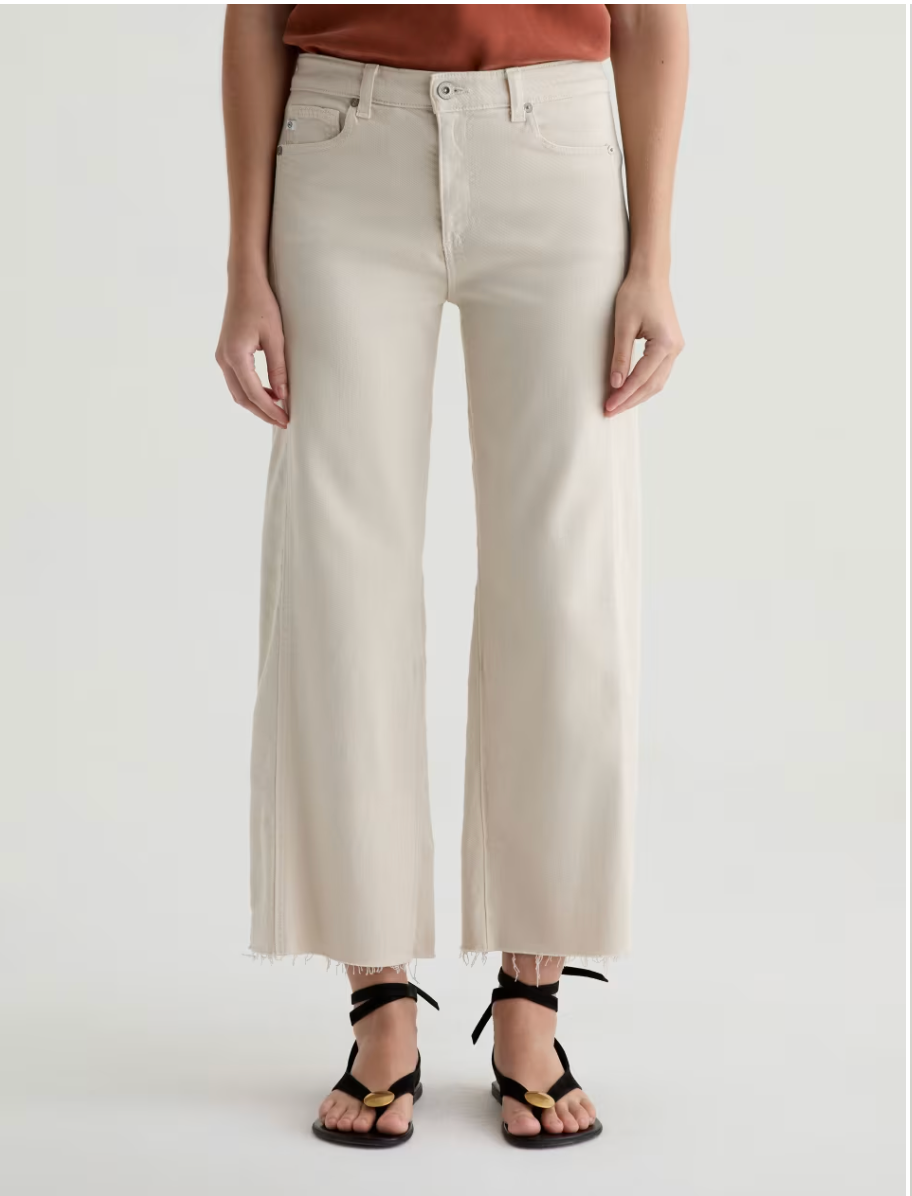 Saige Wide Leg Crop Panel - Opal Stone