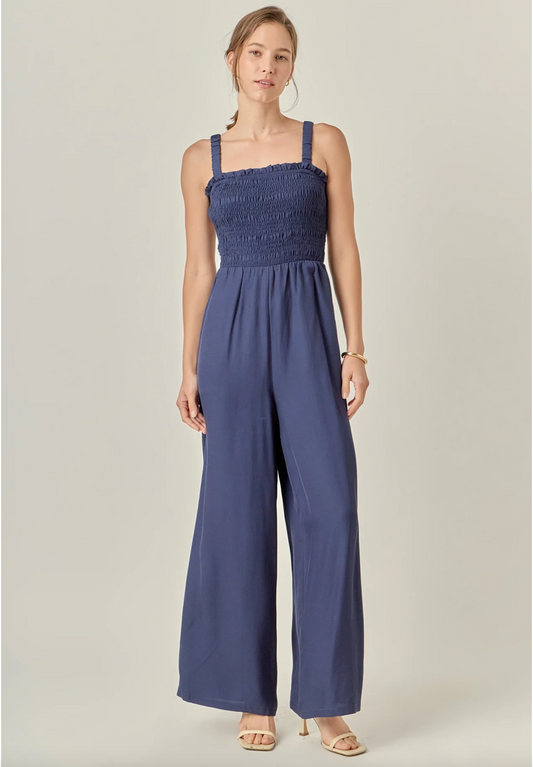 Elastic Strap Detail Jumpsuit