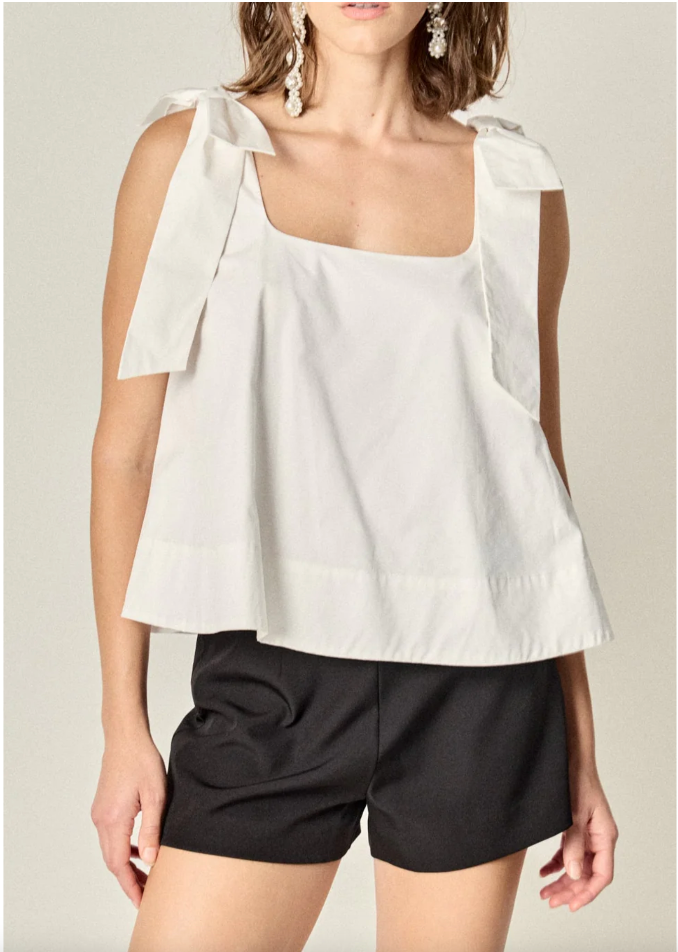 Bow Sleeveless Top