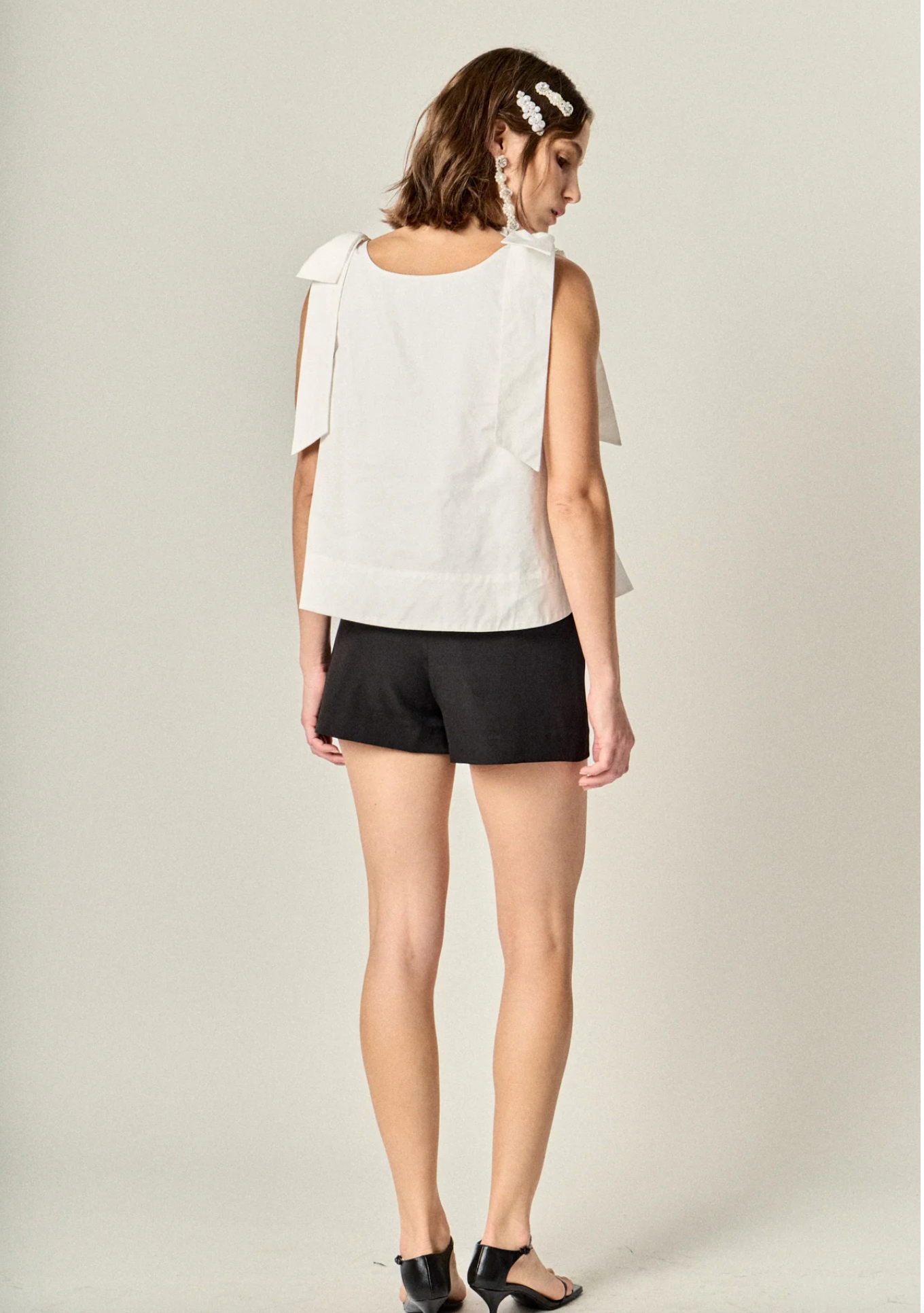 Bow Sleeveless Top