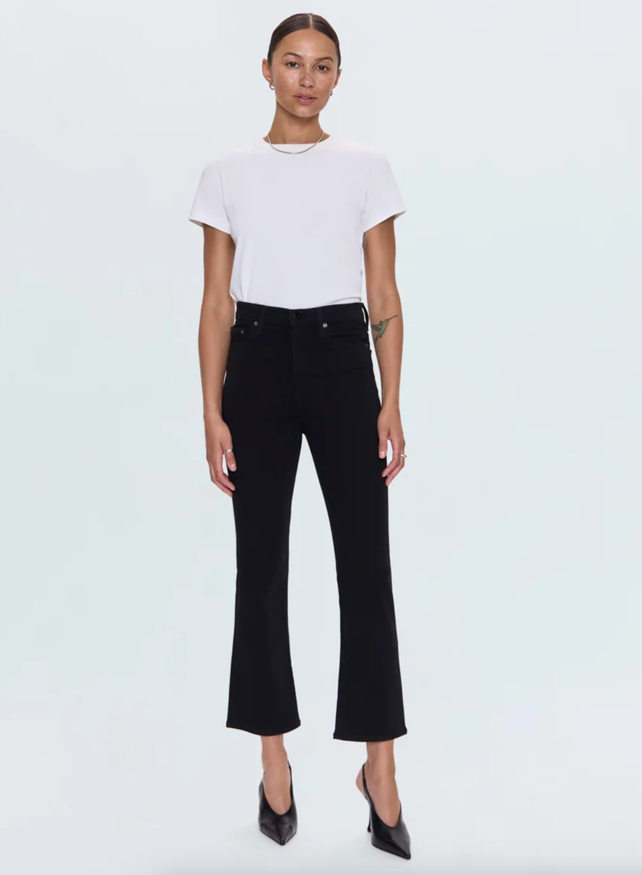 Lennon High Rise Crop Boot - Noir