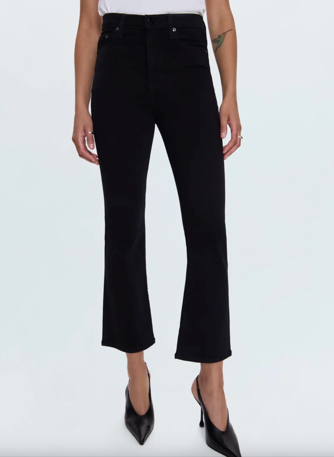 Lennon High Rise Crop Boot - Noir