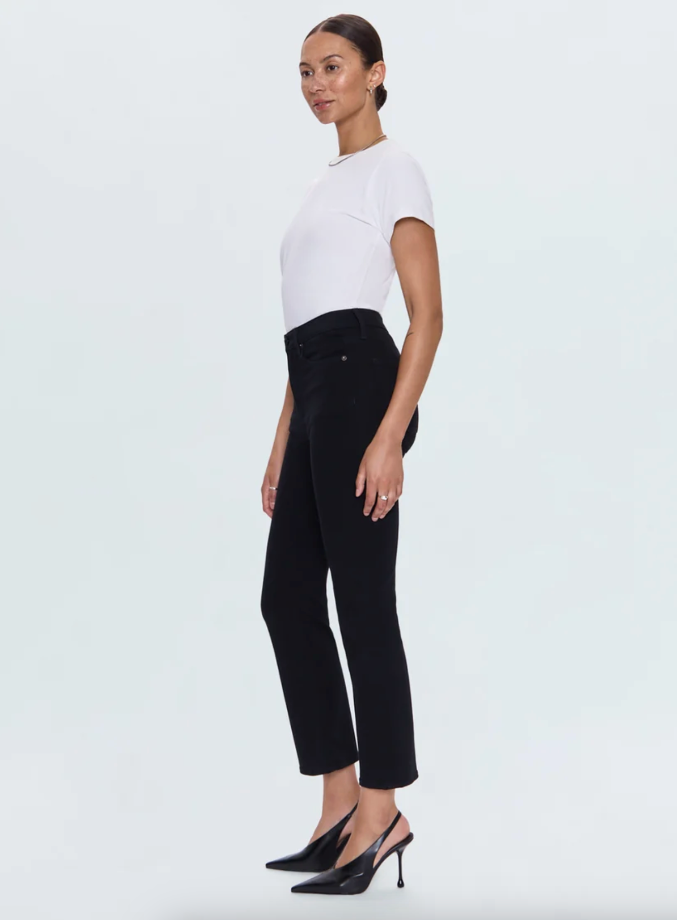 Lennon High Rise Crop Boot - Noir