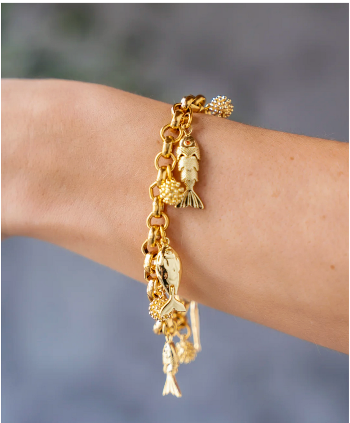 Fish Charm Bracelet