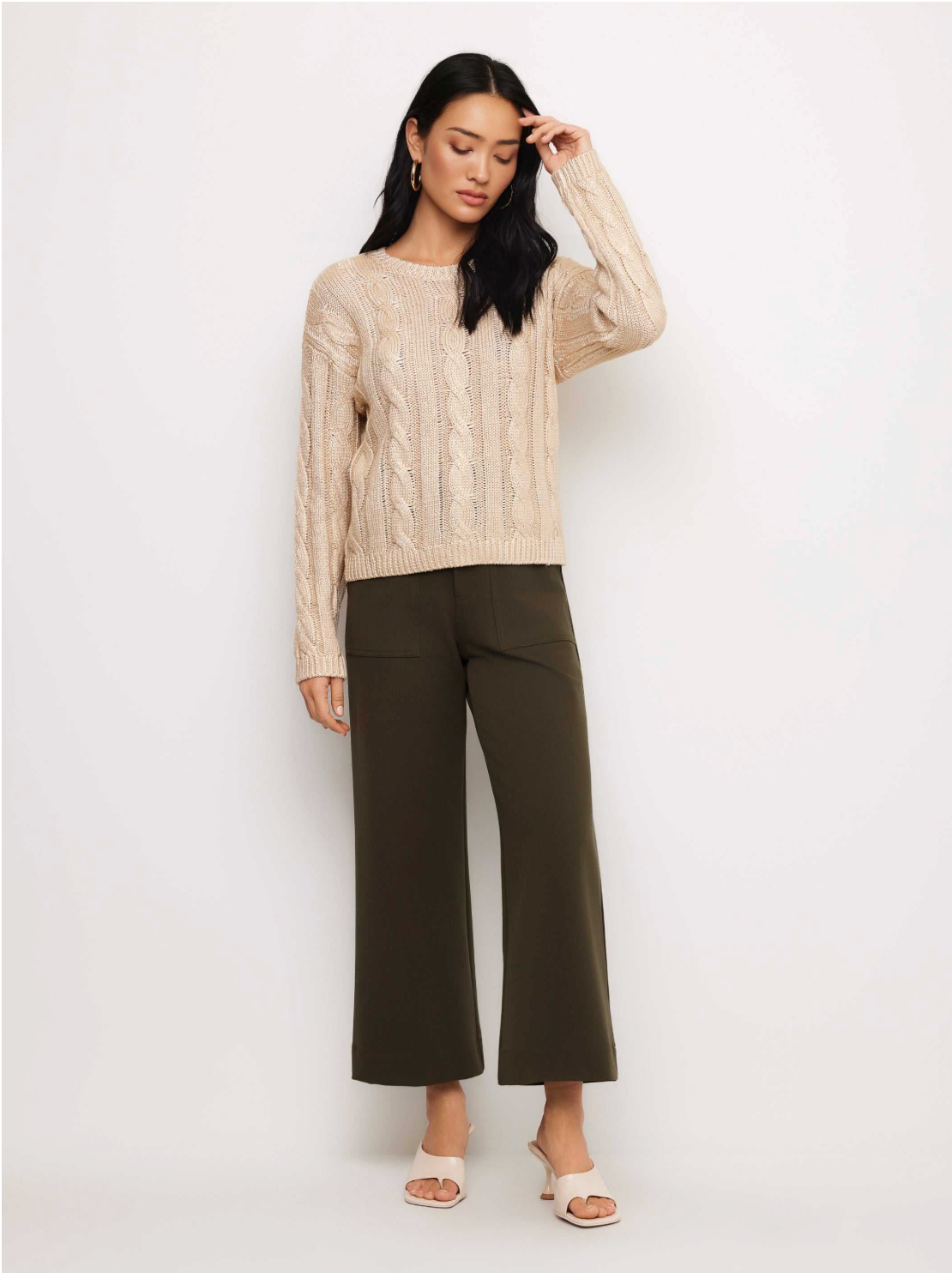 Levie Metallic Sweater