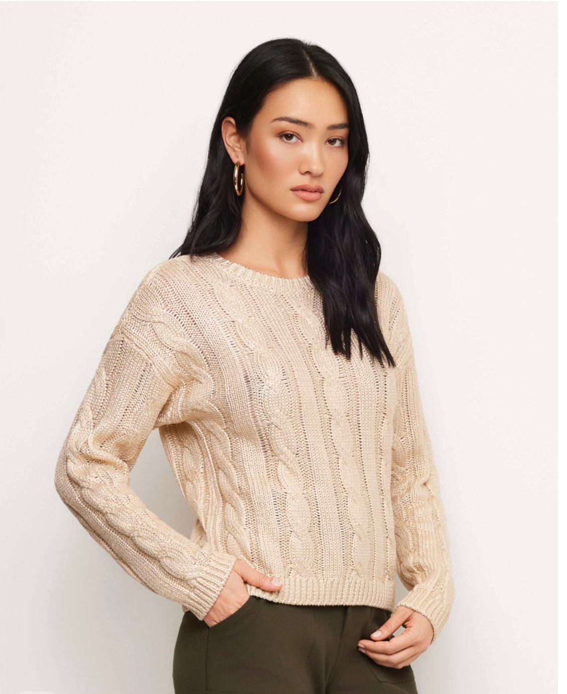 Levie Metallic Sweater