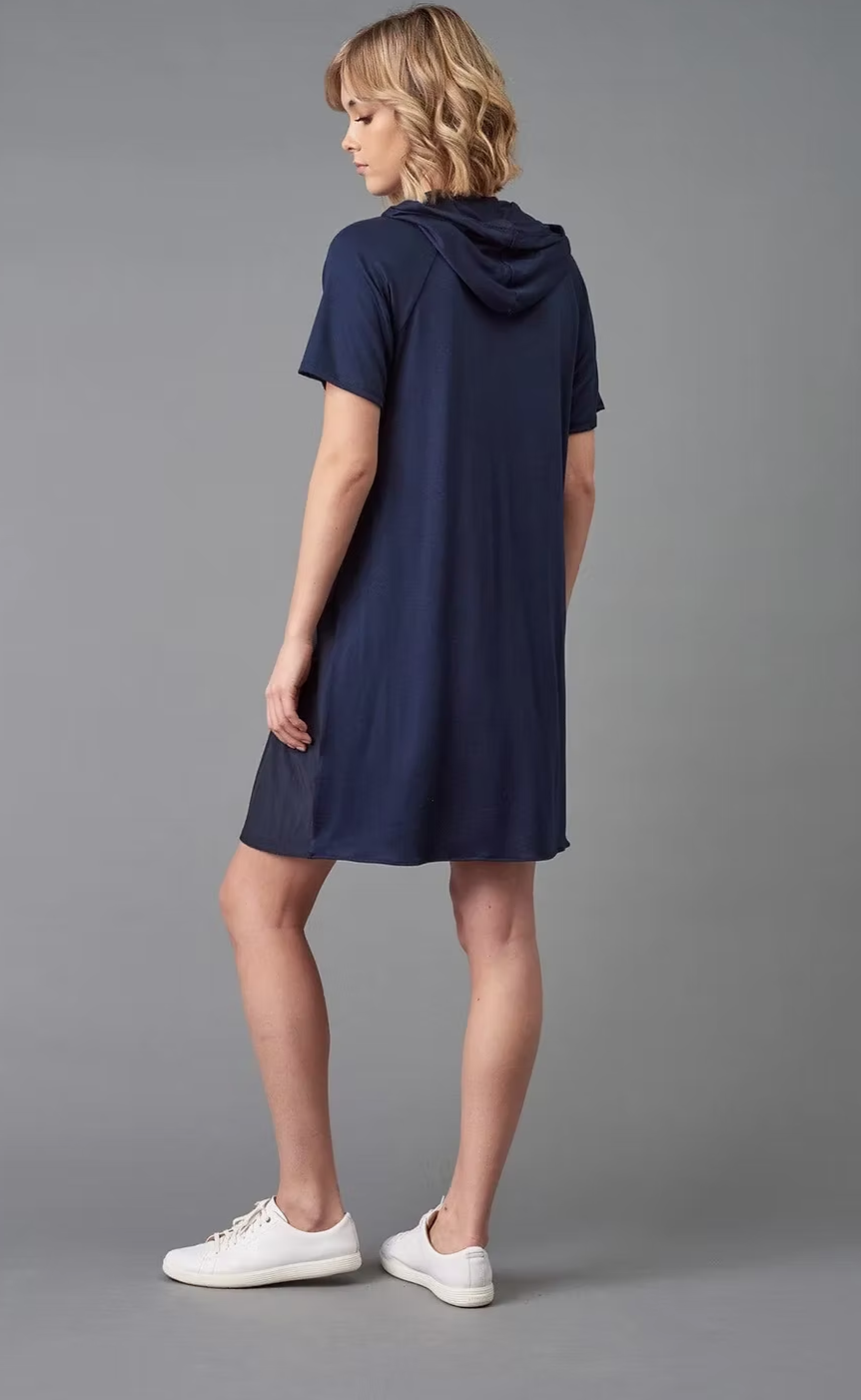 Hooded Drawstring Dress