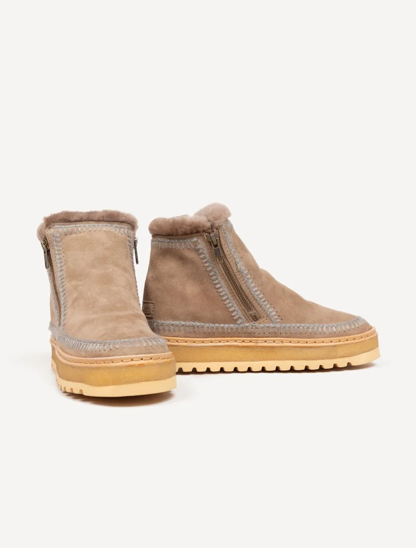 Setsu Wedge Crochet - Otter Suede w Grey