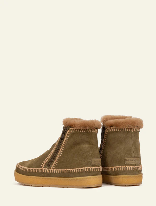 Setsu Crochet - Fern Suede w Beige