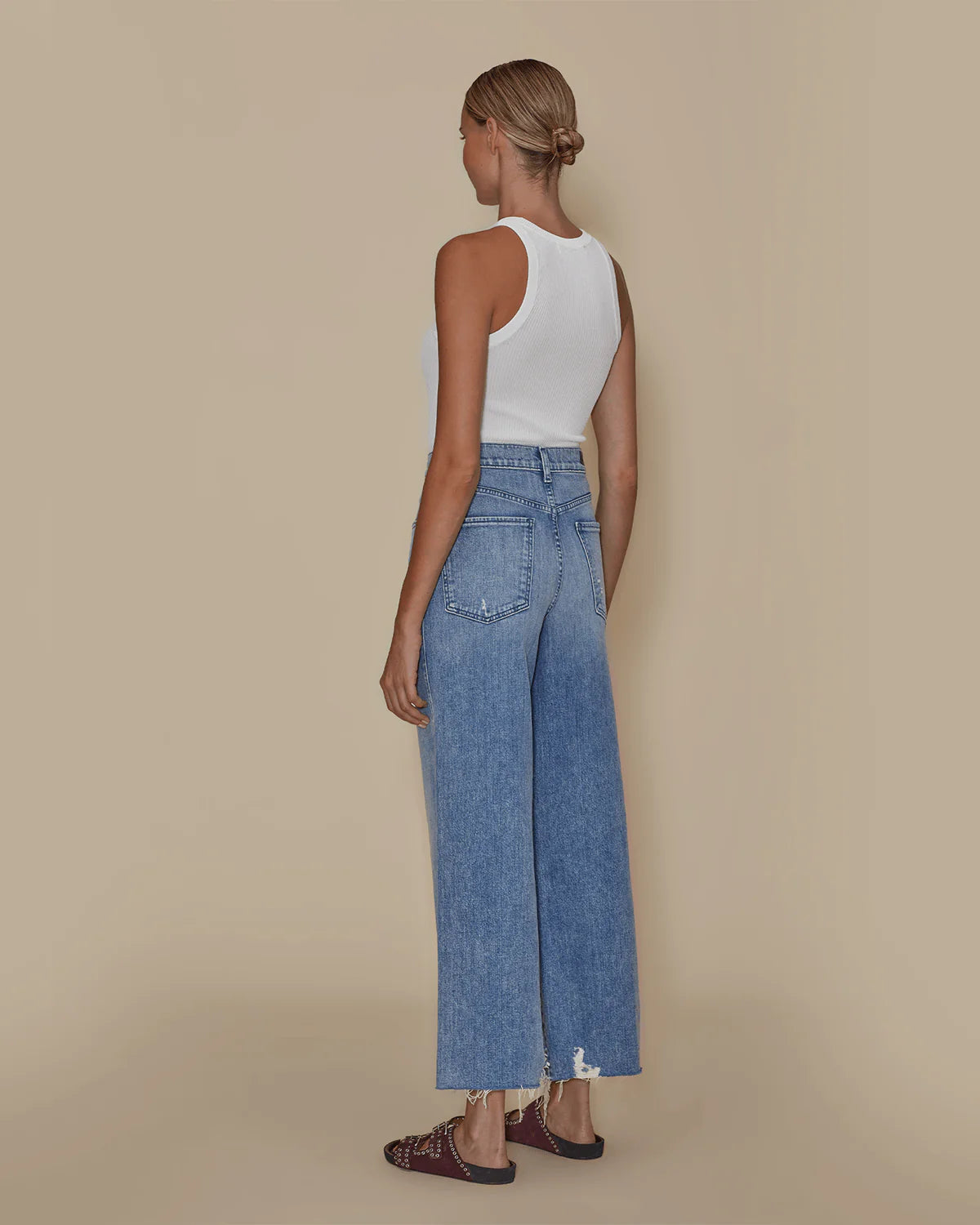 Juliette Wide Leg Ankle - Beach House