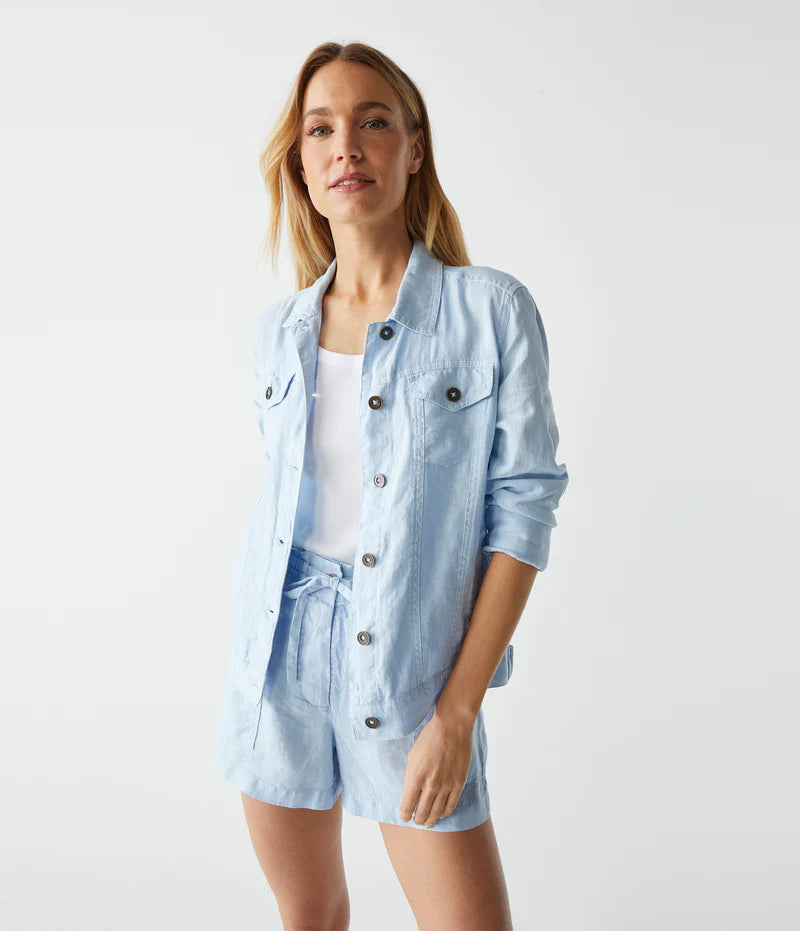 Linen Jean Jacket