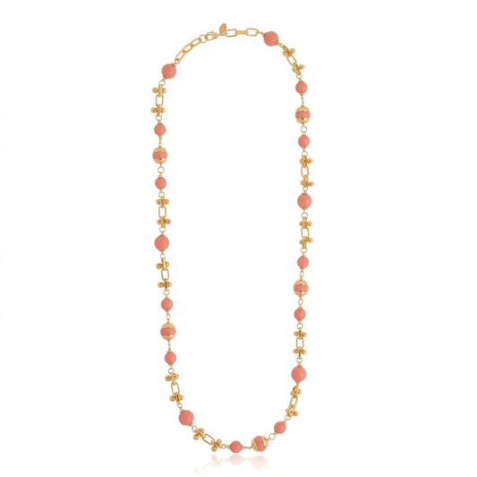 Liuce Long Necklace Pink Angel