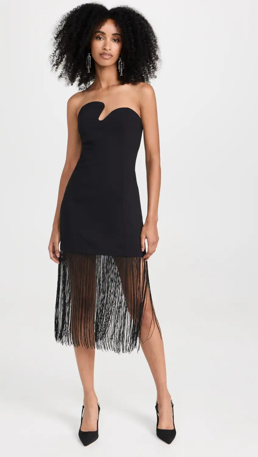 Puzzle Dress w Fringe