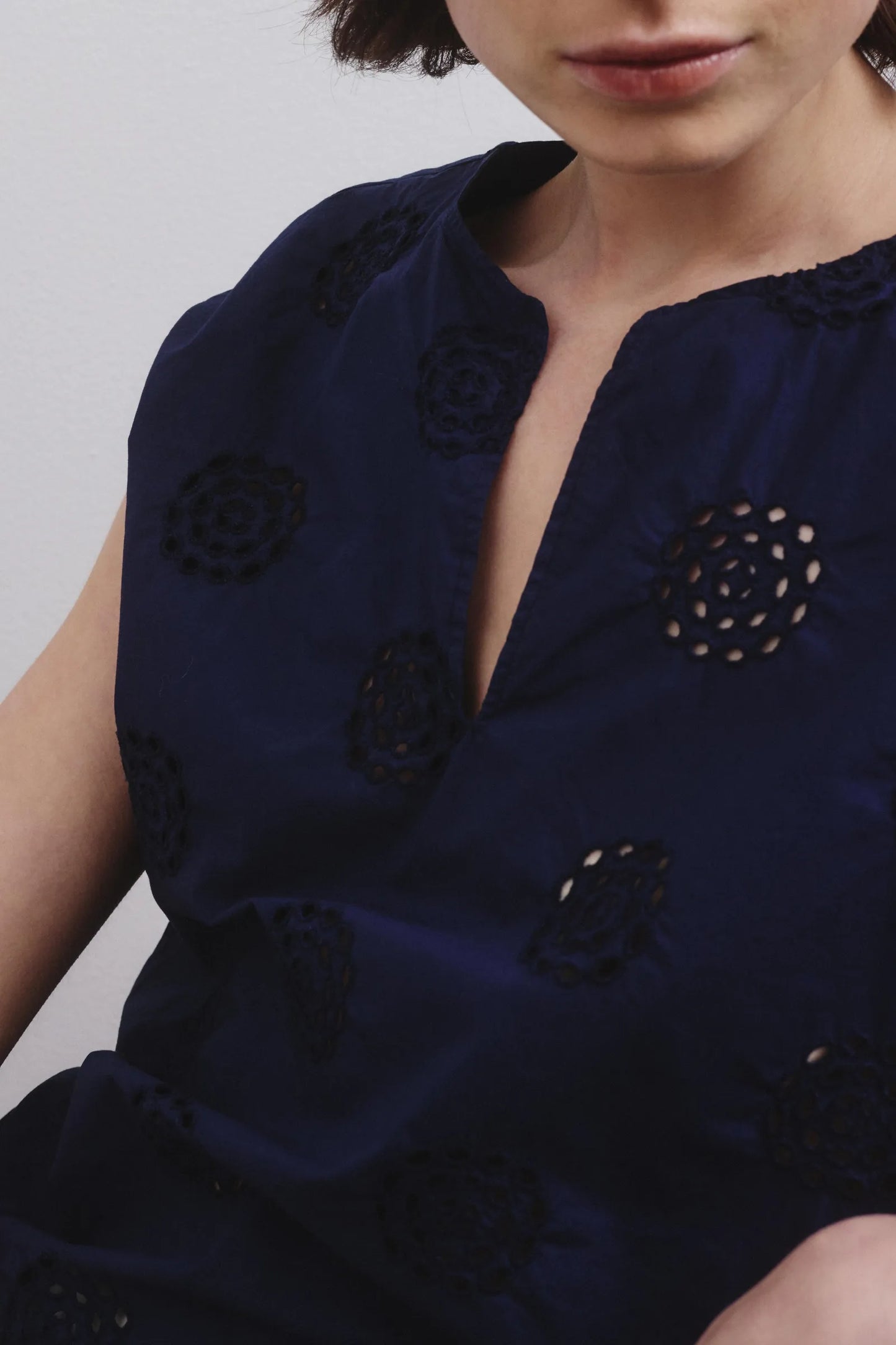 Cotton Broderie Anglaise Tank